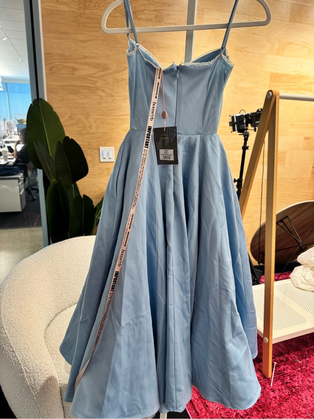 House of CB Mademoiselle Airy Blue Dress - Picture 3 of 5